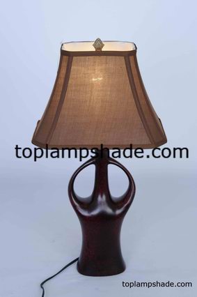 Rectangle Cut Corner Fabric Table Lamp Shade-LS1535